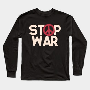 Stop War - Peace Symbol Long Sleeve T-Shirt